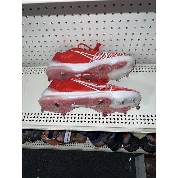 Nike Force Zoom Trout 7 Pro Mens Metal Baseball Cleats Size 14 Red White